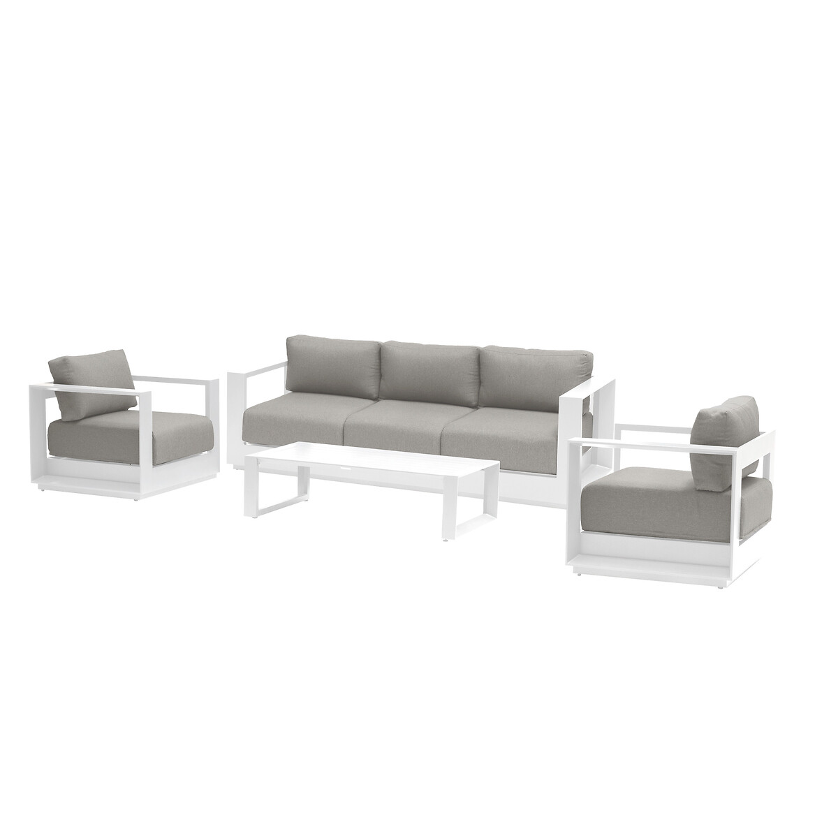 Conjunto de jardim ALLURE branco 5 lugares