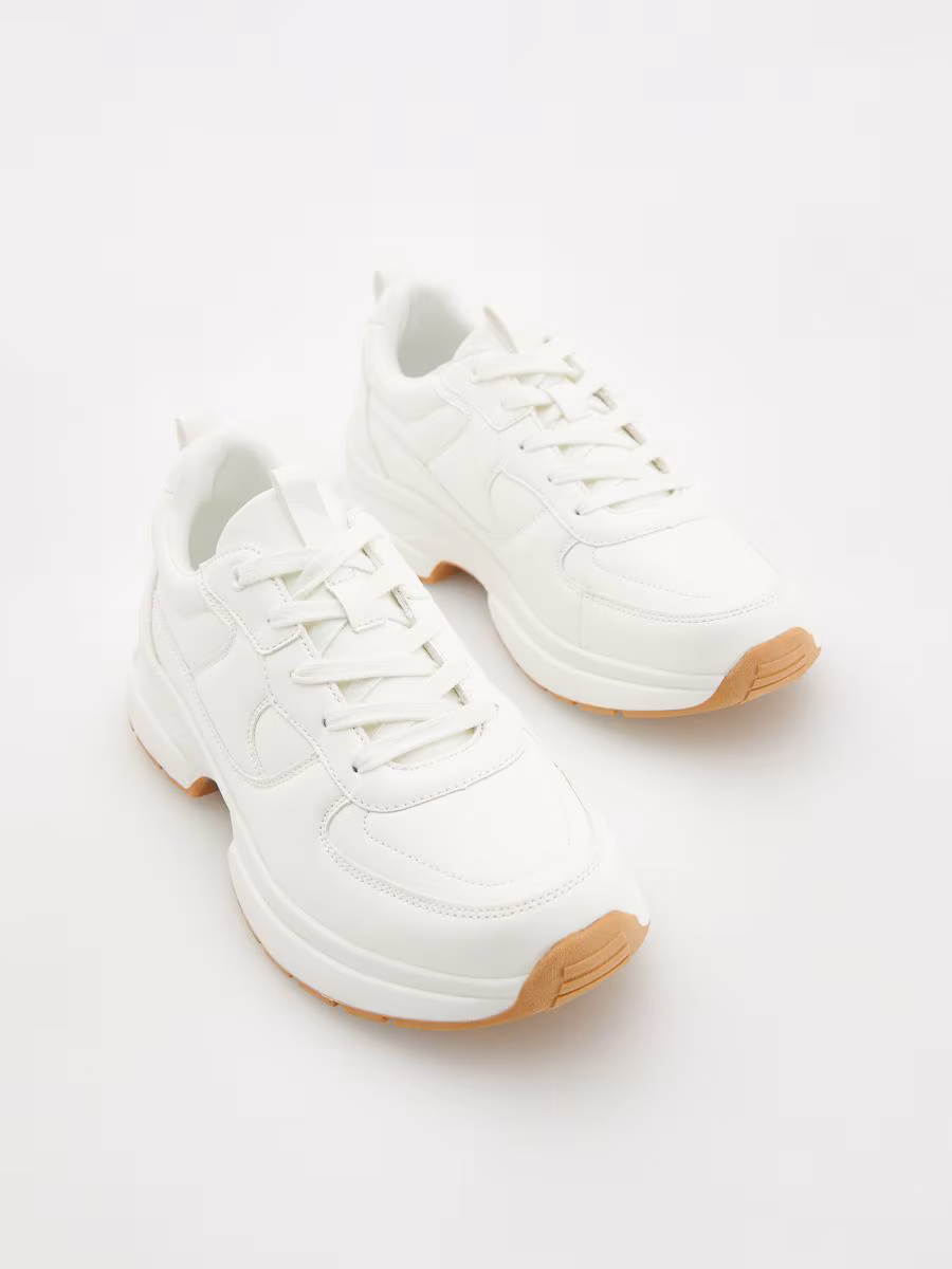 Faux Leather Sneakers