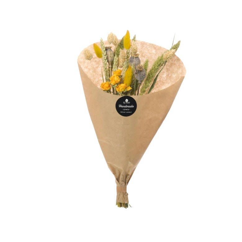 - Bouquet de fleurs séchées jaune M