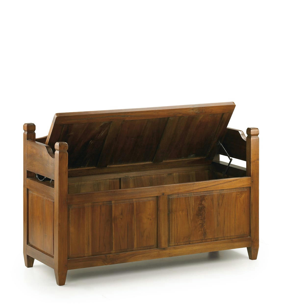 - Banc avec coffre de rangement en mindi marron L110