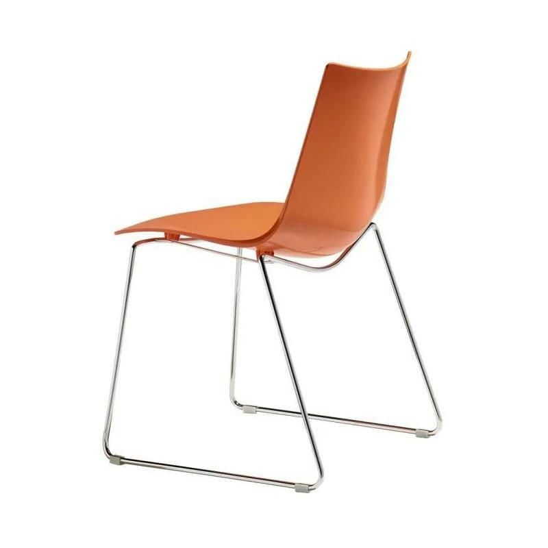 ZEBRA - Chaise design en plastique orange