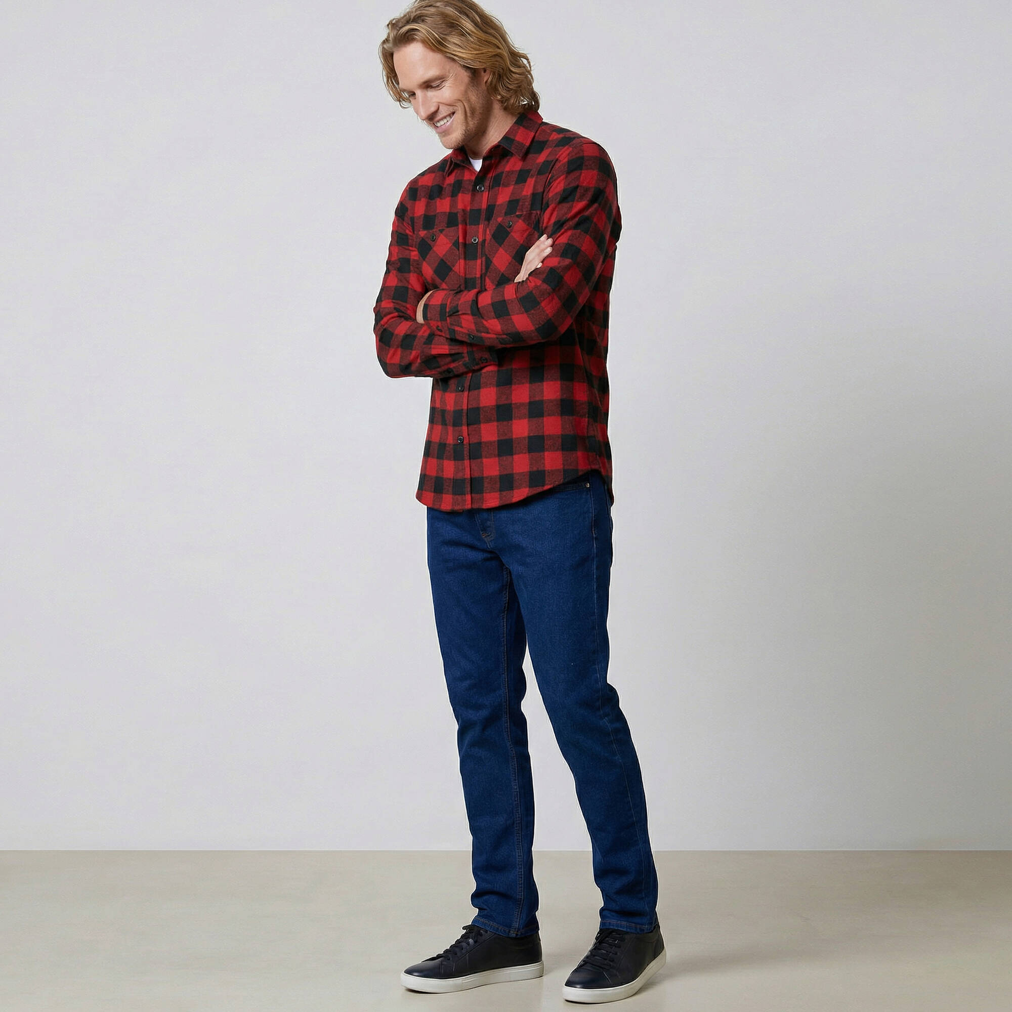 Chemise carreaux écossais flanelle