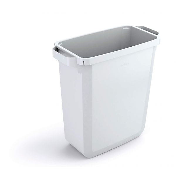 Conteneur à déchets solide rectangulaire 60 litres Durabin - Blanc