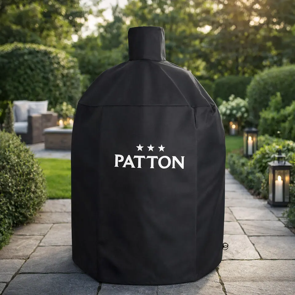 Patton Barbecue Beschermhoes voor Epicure Large 22" Kamado - &Oslash;84x132 cm - Zwart