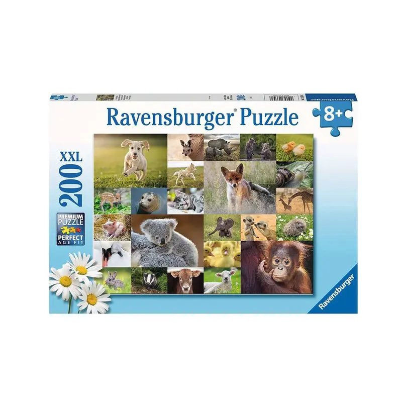 Puzzle 200-teilig Süsse Tierbabys