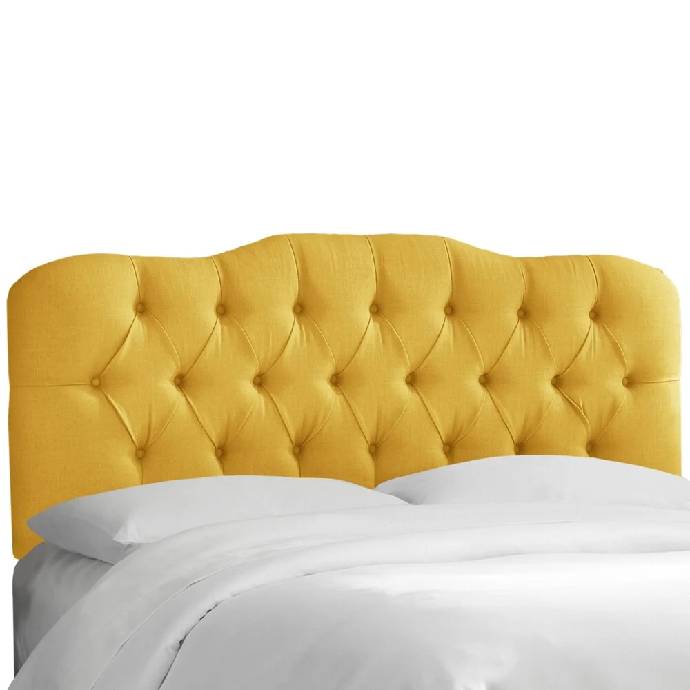 Skyline Furniture Tufted Headboard in Linen