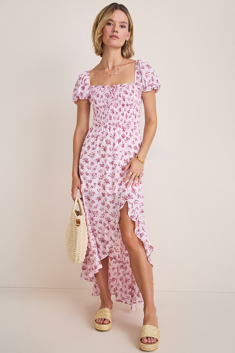Betsy Smocked Floral Midi Dress