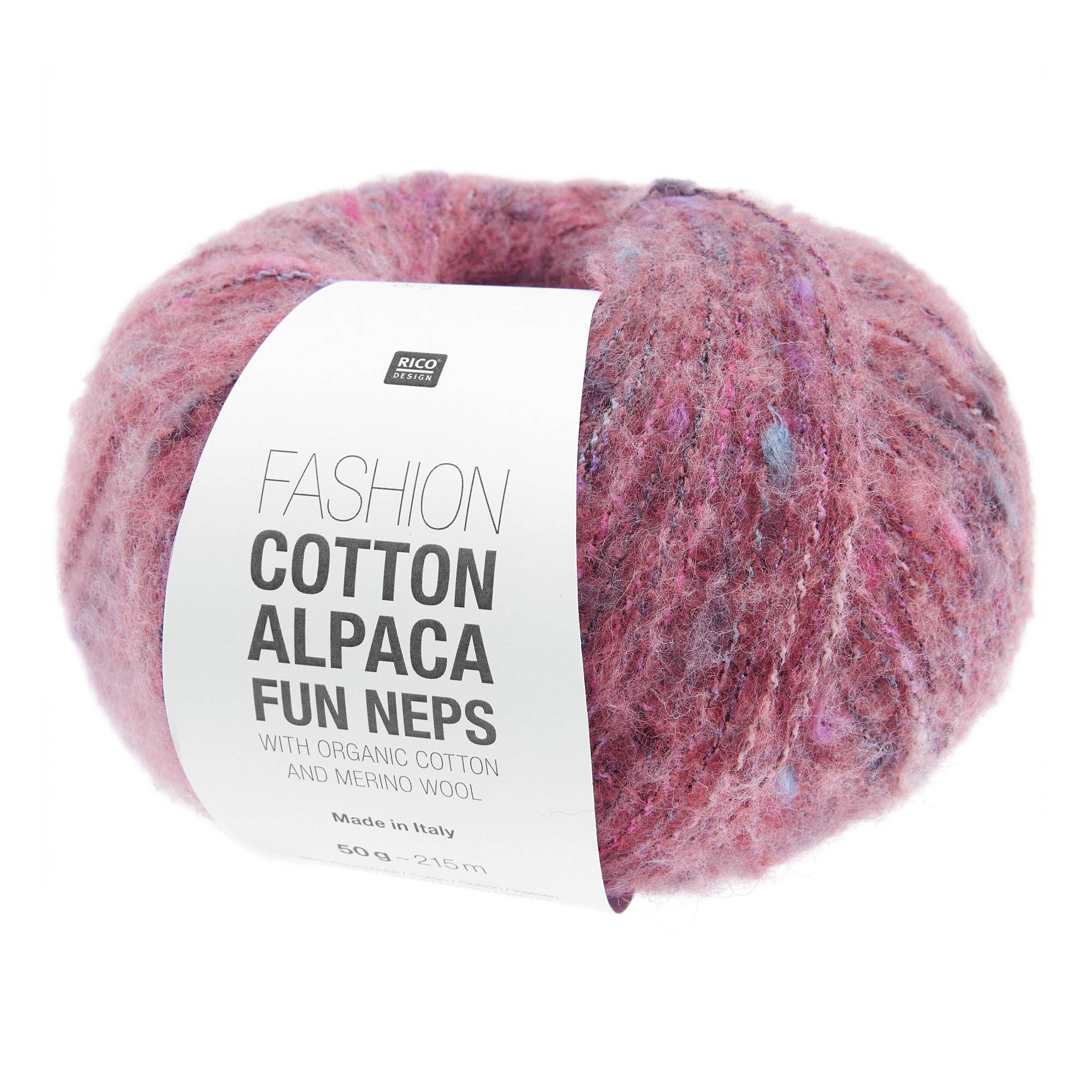 Rico Fashion Berry Cotton Alpaca Fun Neps 50g