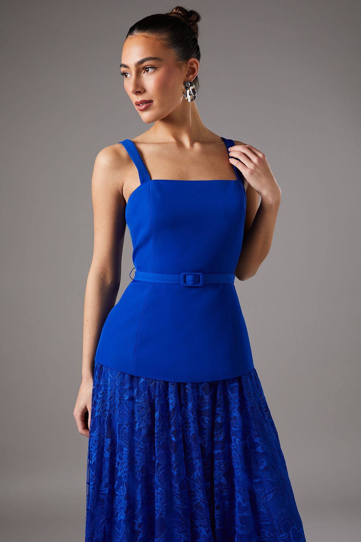 Coast Lace Pleat Skirt Dress