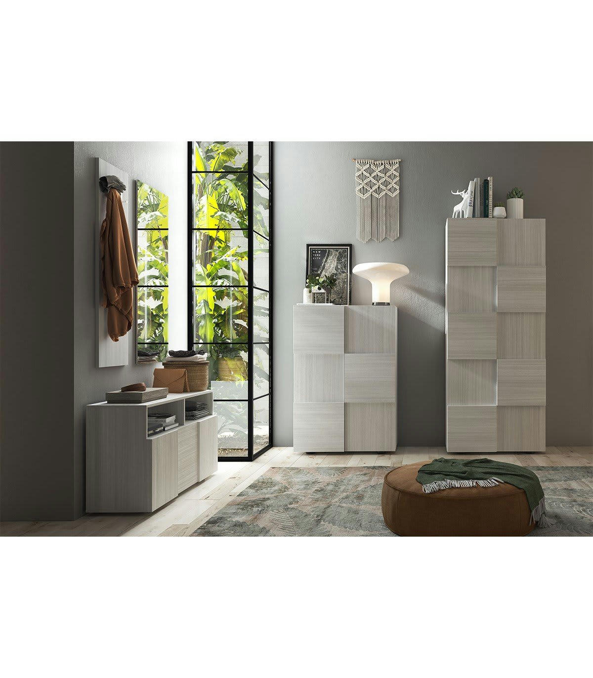 DAMA - Armoire de rangement 2 portes - H187 cm