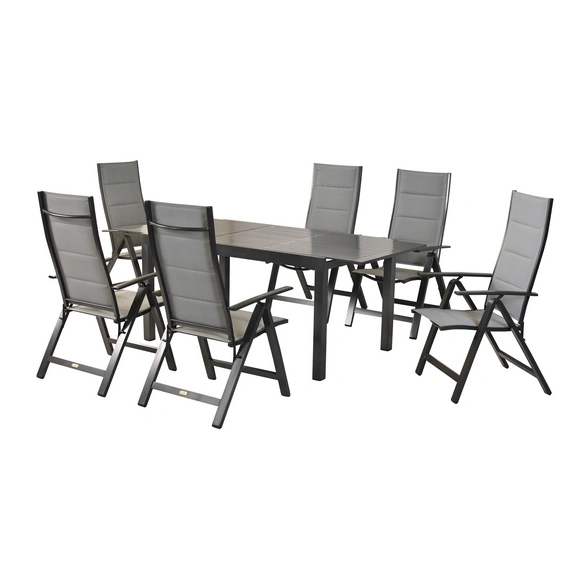 Gartenmöbel-Diningset »Florenz«, 7 tlg., 6 Sitzplätze, Aluminium
