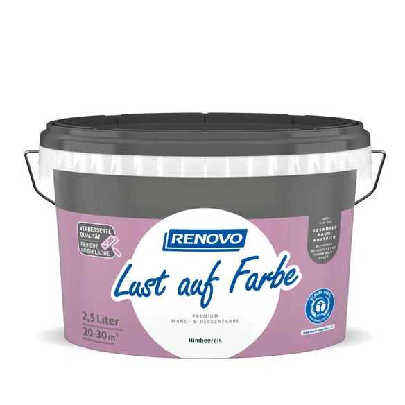 Wand- und Deckenfarbe matt »Lust auf Farbe«, himbeereis