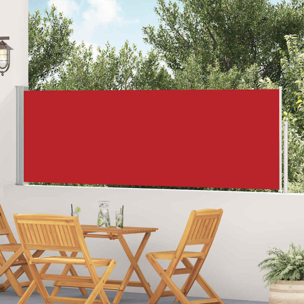 Markiza Boczna Tarasowa Balkonowa Czerwona Zwijana Ogrodowa 100 x 500 cm