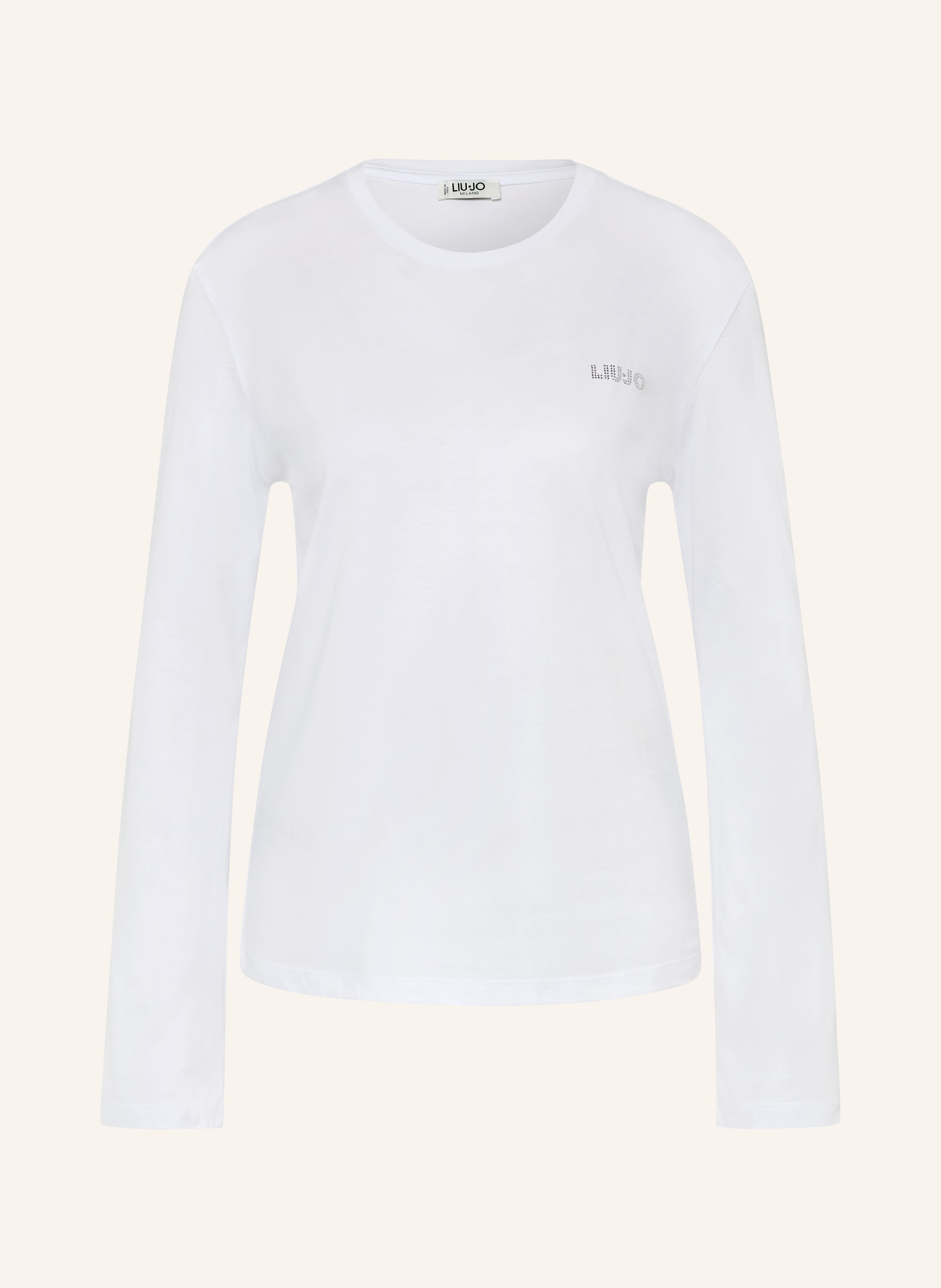 LIU JO Longsleeve mit Schmucksteinen