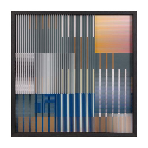QUADRO DARK 60 CM X 60 CM STRIPES