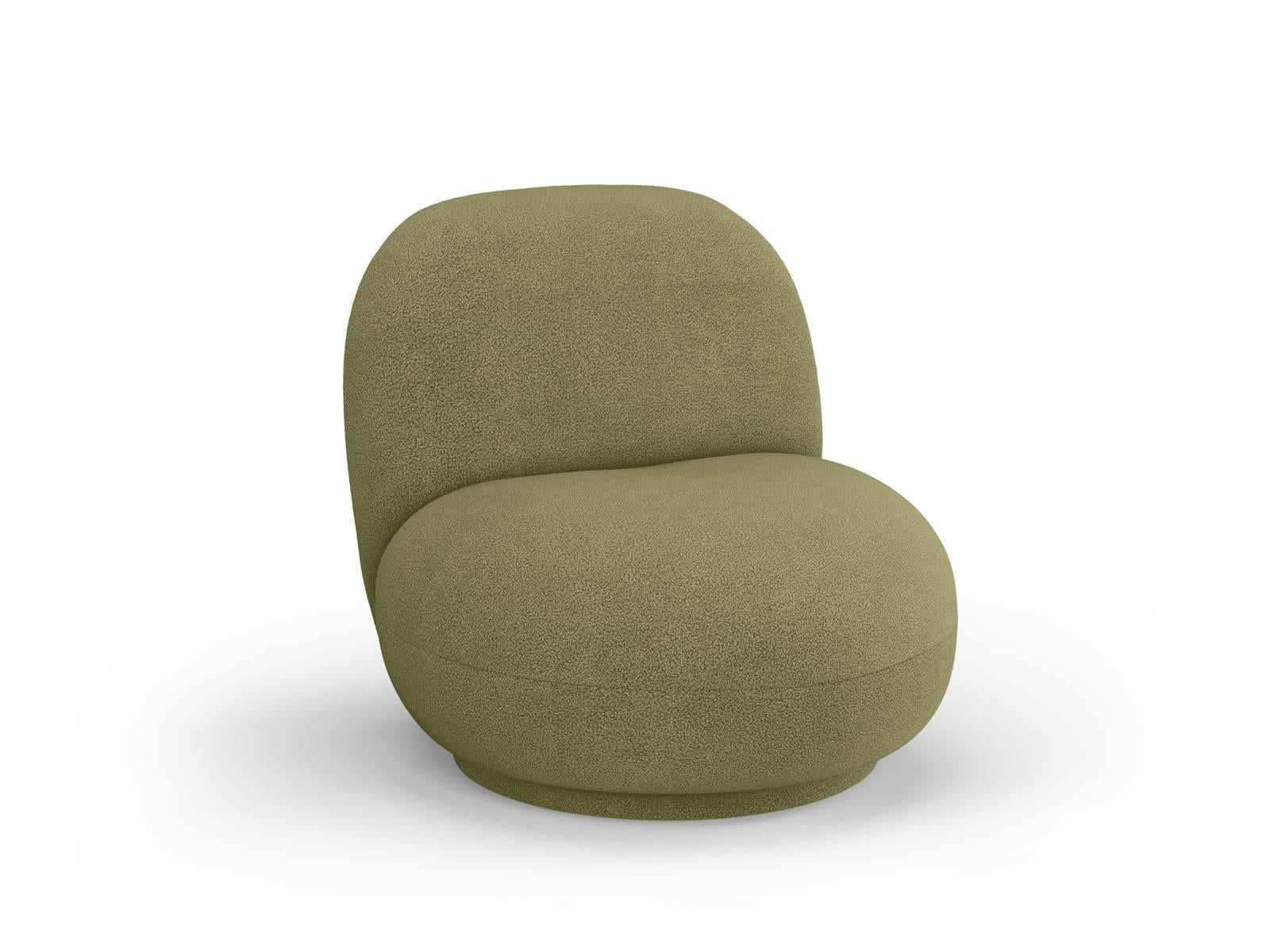 Draaibare fauteuil Chuck bouclé