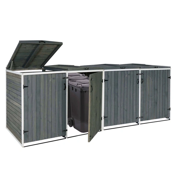 Mülltonnenverkleidung »MVG-H74«, XL 4er/8er, BxHxT: 316 x 126 x 98 cm, erweiterbar
