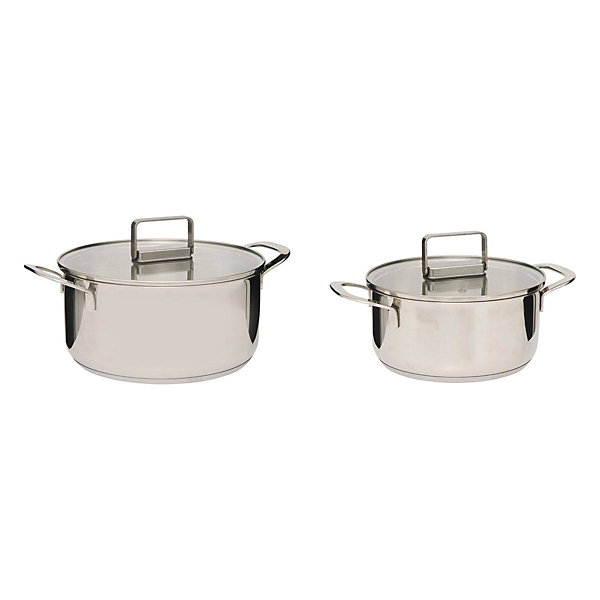 Lot de 2 faitouts 20/24cm - Argent- 5five