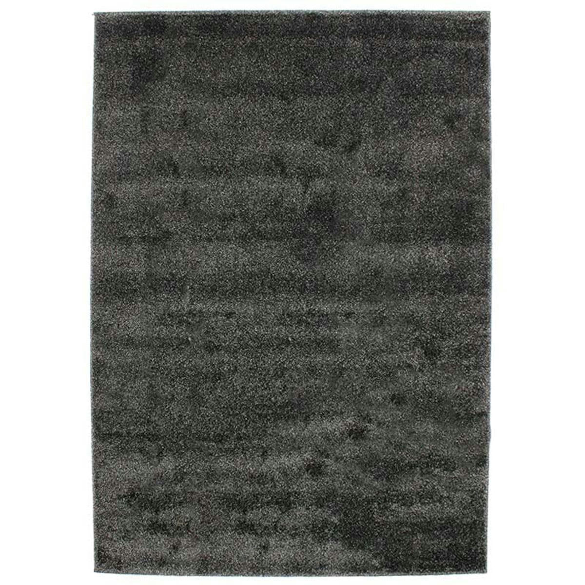 BOMBAY - Tapis toucher laineux noir 133x190