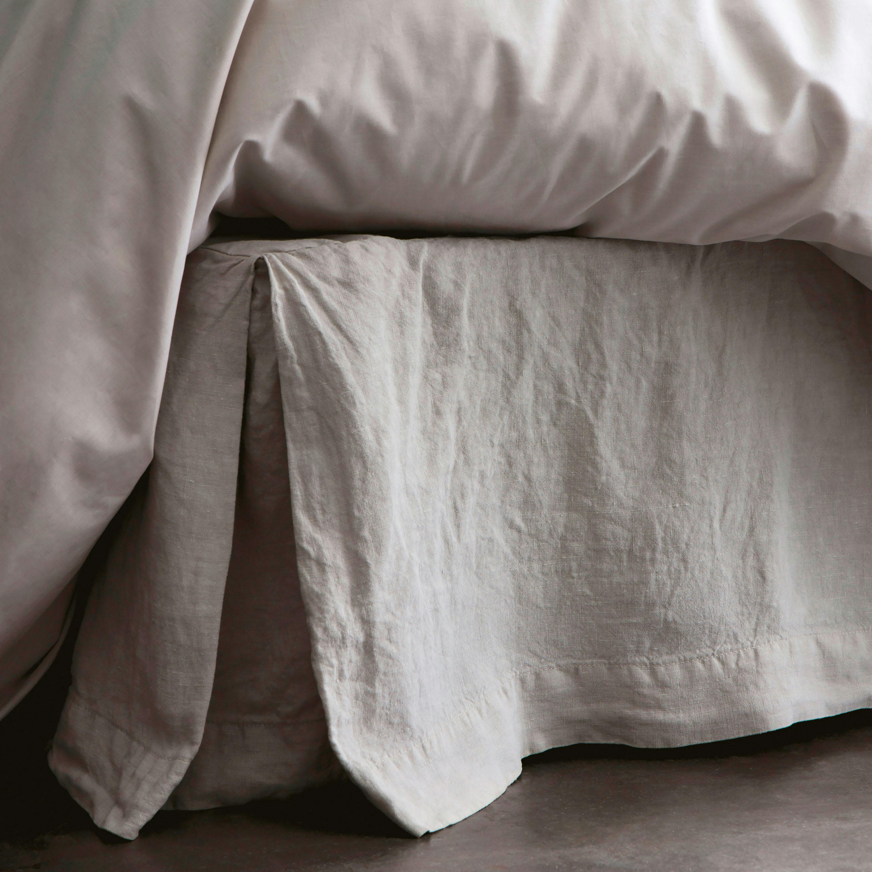 RÊVE DE LIN - Cache sommier en lin lavé 180x200cm Lin Naturel