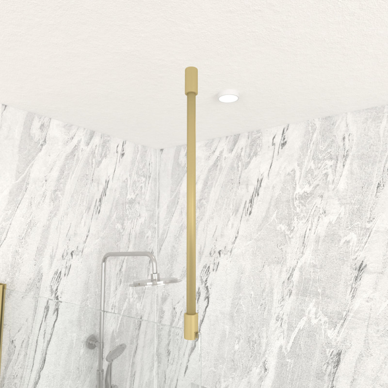 Barre de fixation au plafond Parma 2 or 63 cm AURLANE