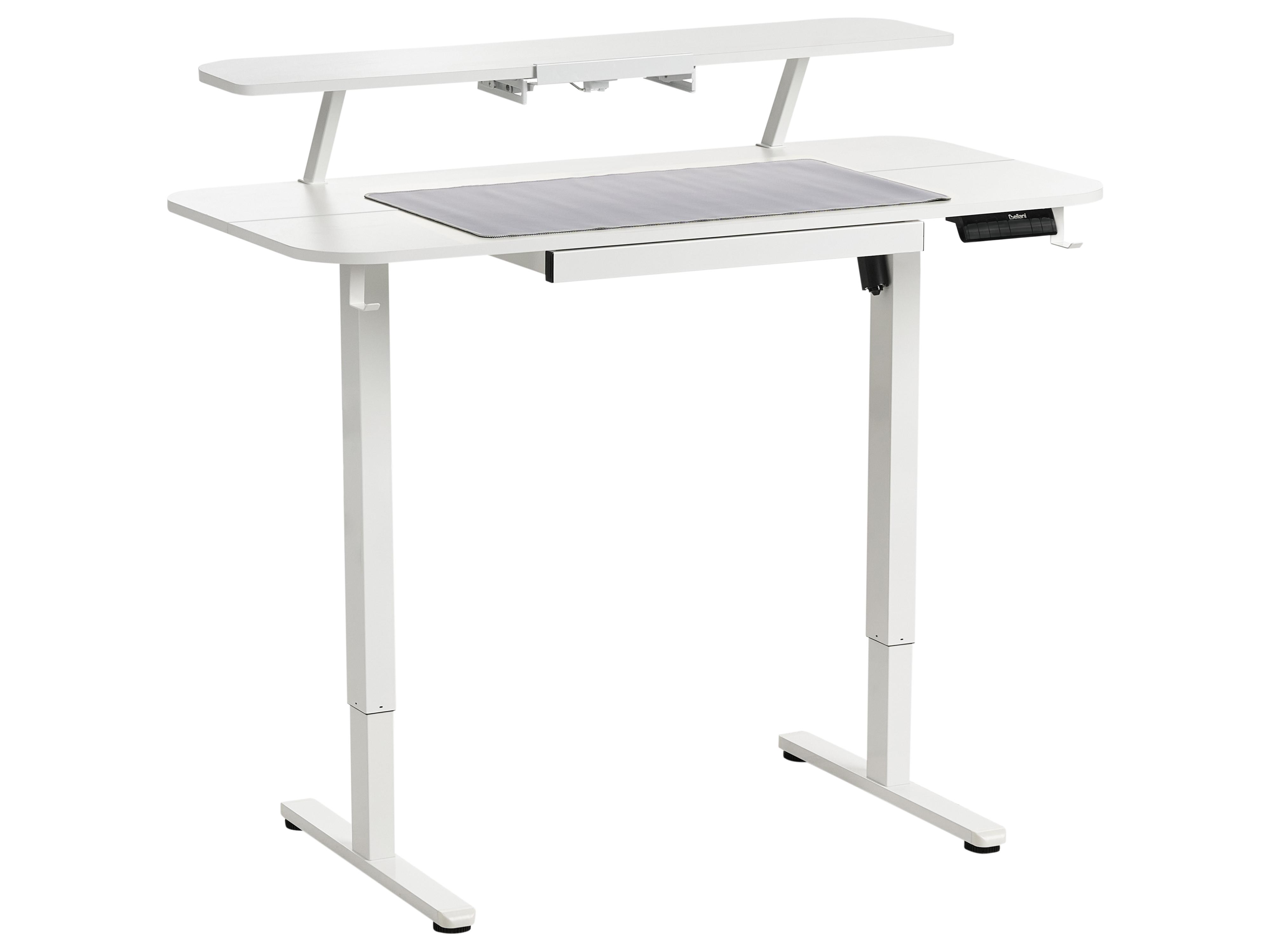 Electric Adjustable Standing Desk WILBANKS White 120 cm 60 cm with USB Port