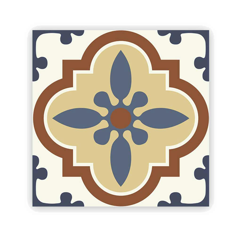 - 6 stickers à carreaux de ciment 15x15cm