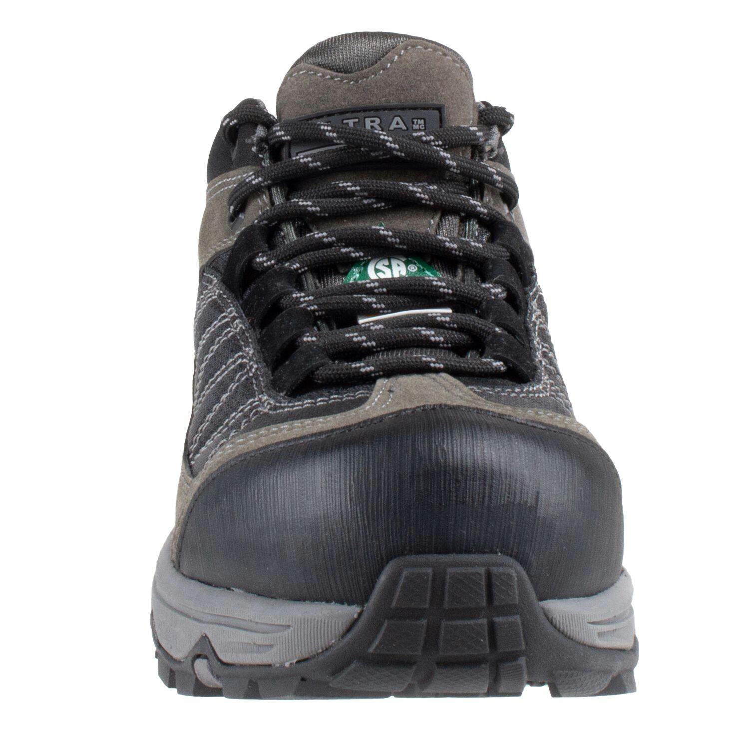 Altra Valli Women's Low-Cut CSA Steel Toe Safety Hiking Shoes, Heel and Toe Guards, Grey