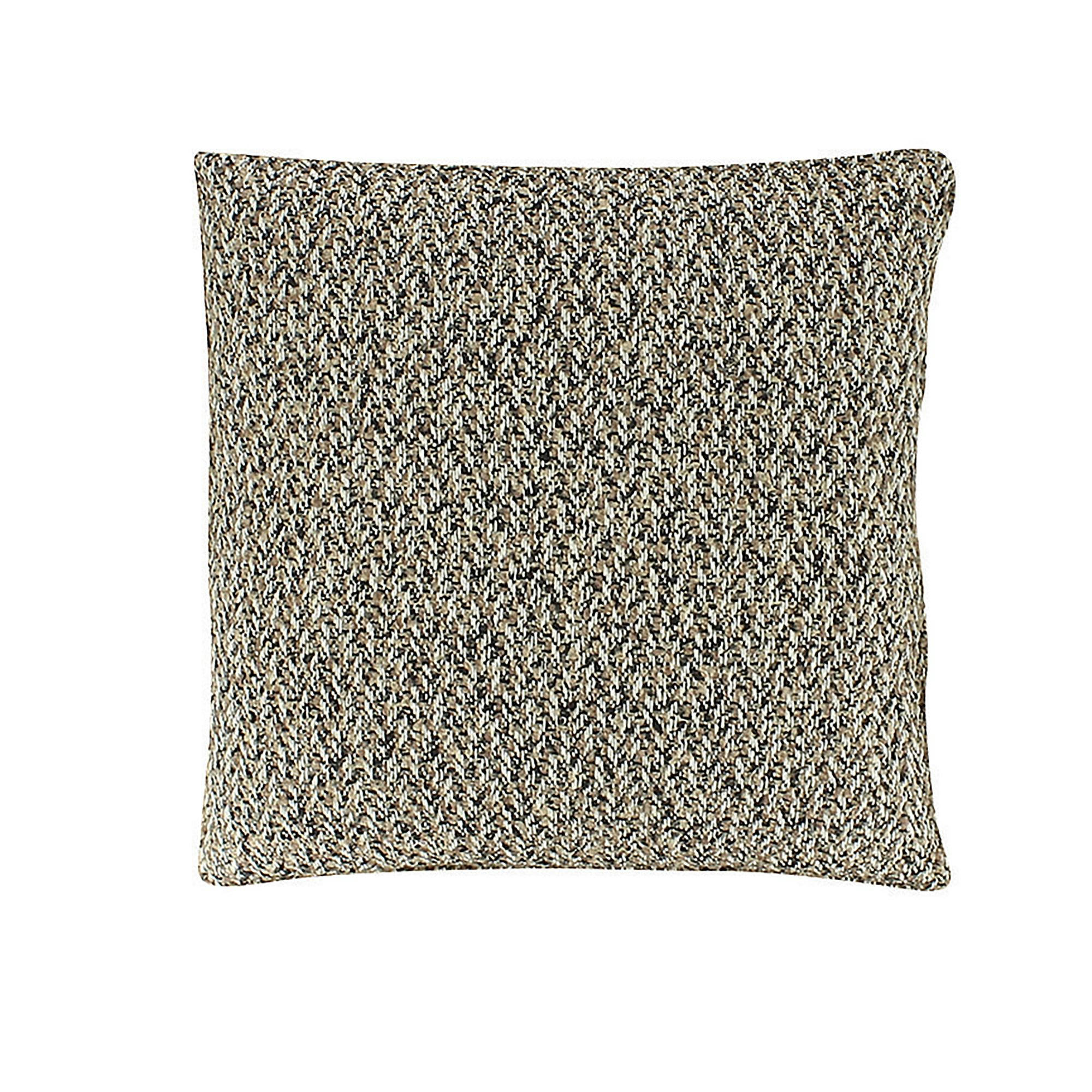 JERIKO - Coussin en coton chiné beige et noir 40cm