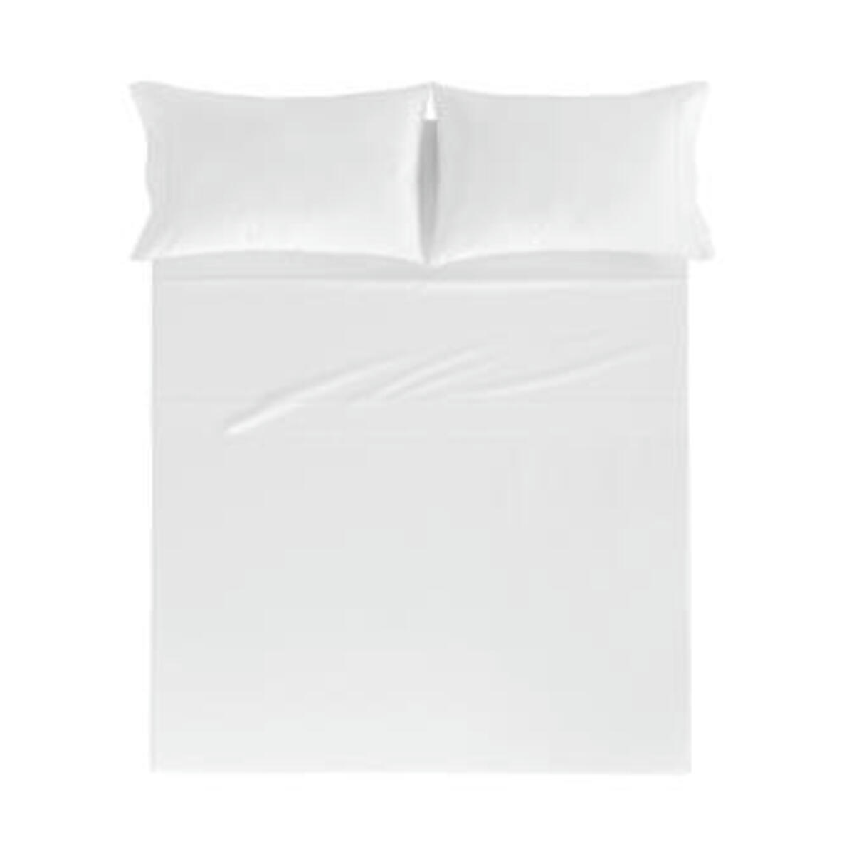 PURE DDL - Drap de lit en coton percale blanc 160x280