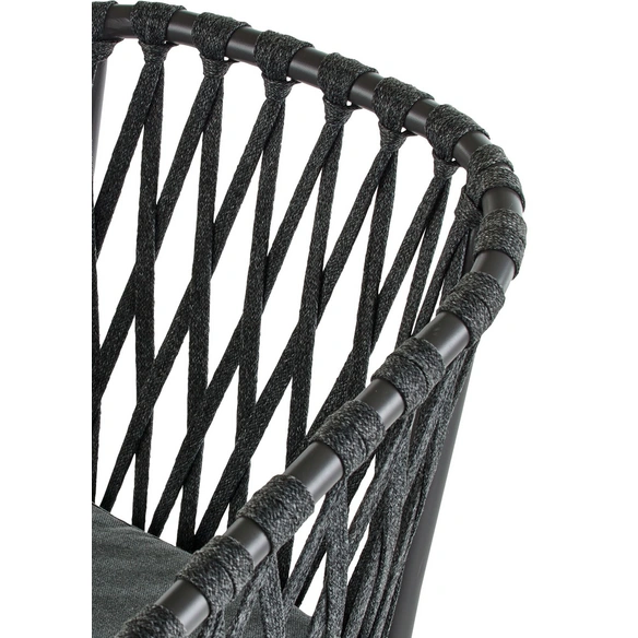 Diningsessel »Rope«, BxH: 58 x 70 cm, dunkelgrau