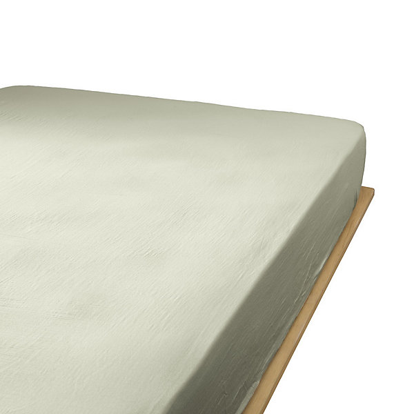 Drap housse 90x190 cm en Gaze de coton Vert d'eau