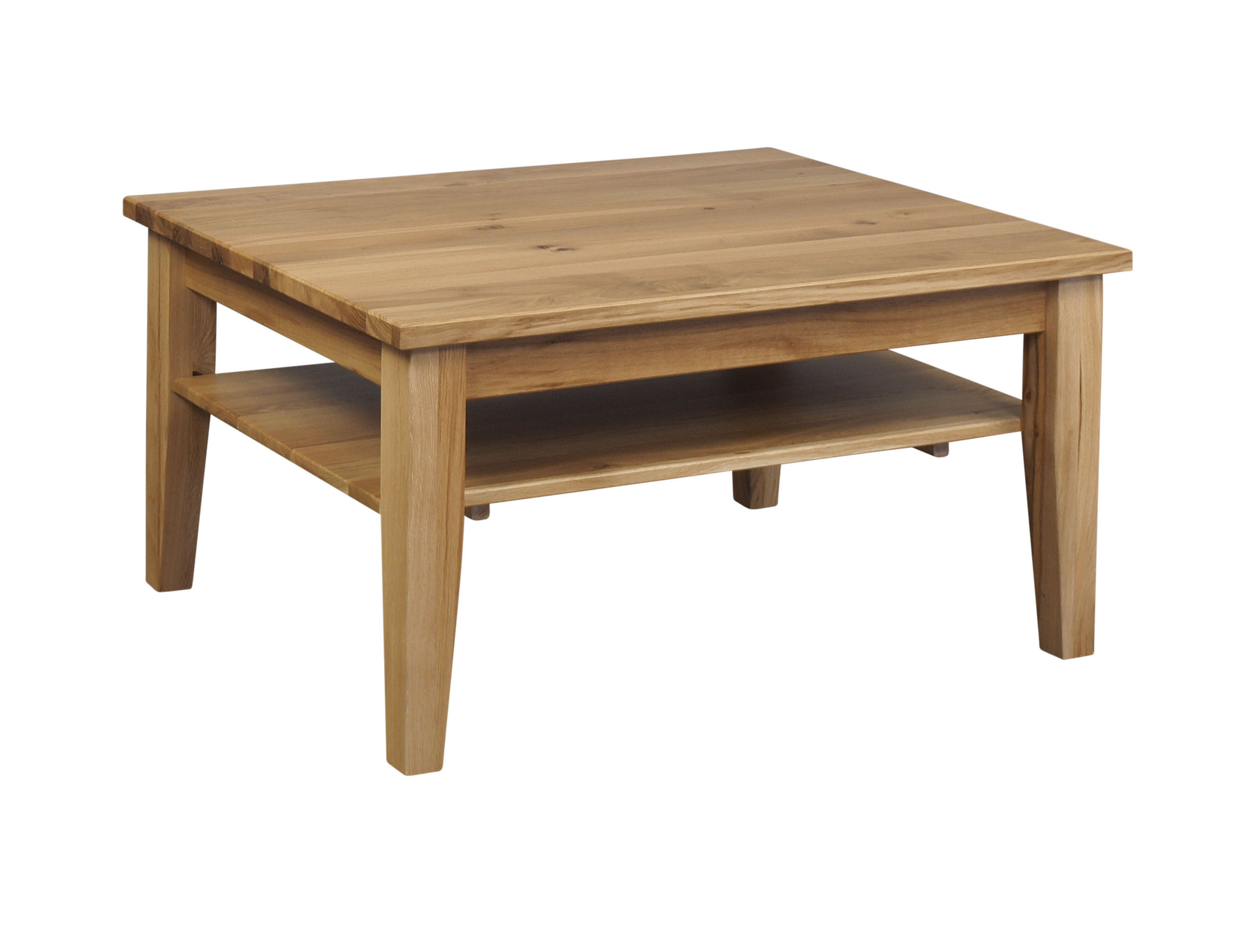 Ława dębowa 100x80 Core Oak z litego drewna, dąb olejowany Pure