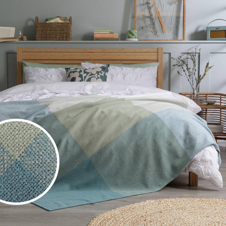 Habitat Gingham Check Handwoven Throw - 125x150cm