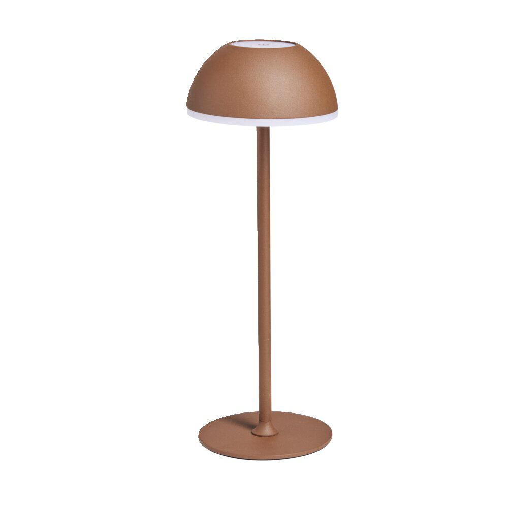 Lampe à poser sans fil tactile et rechargeable USB 3 nuances H37cm Brun