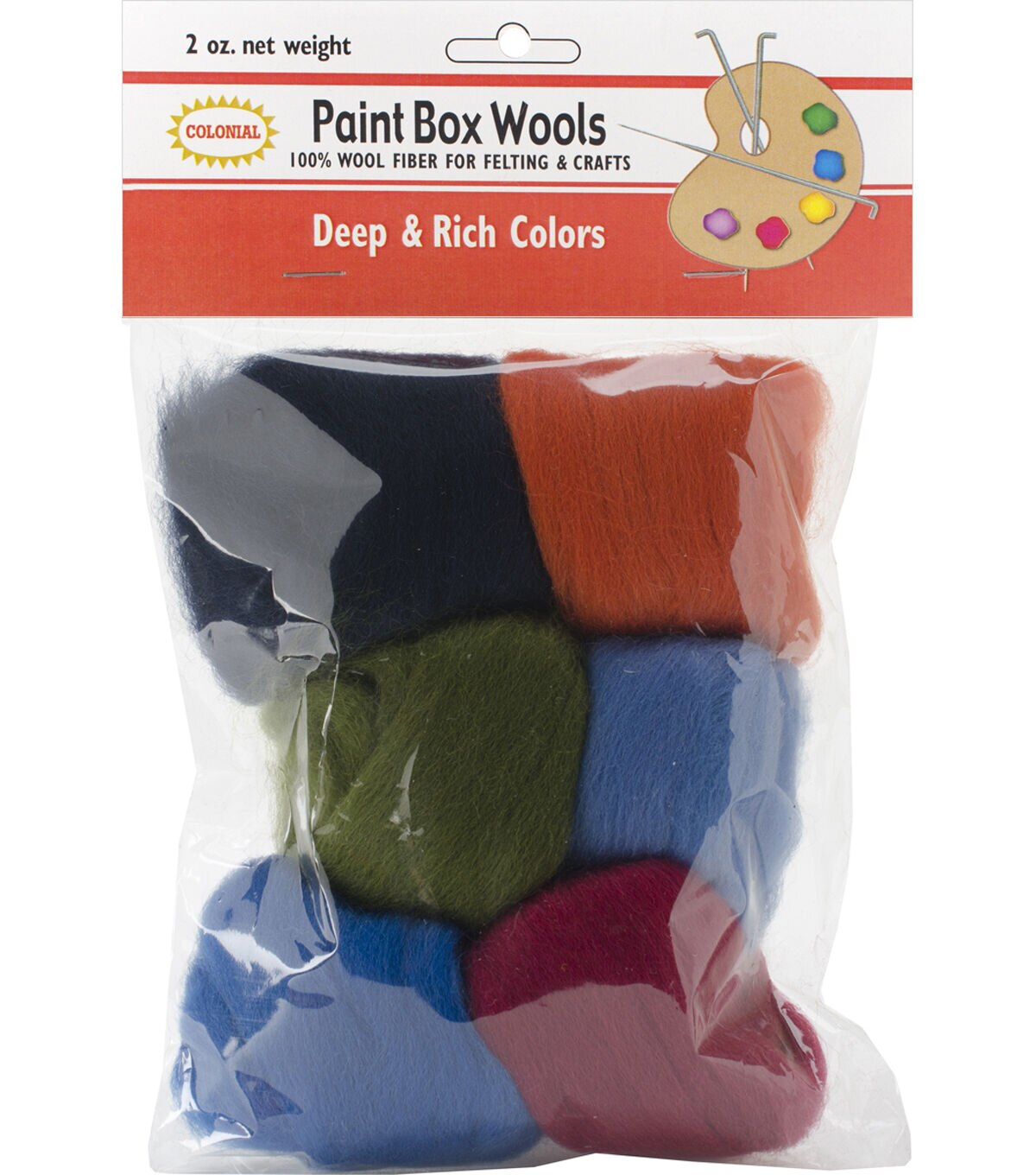 Colonial 6pk Deep & Rich Paint Box Wools