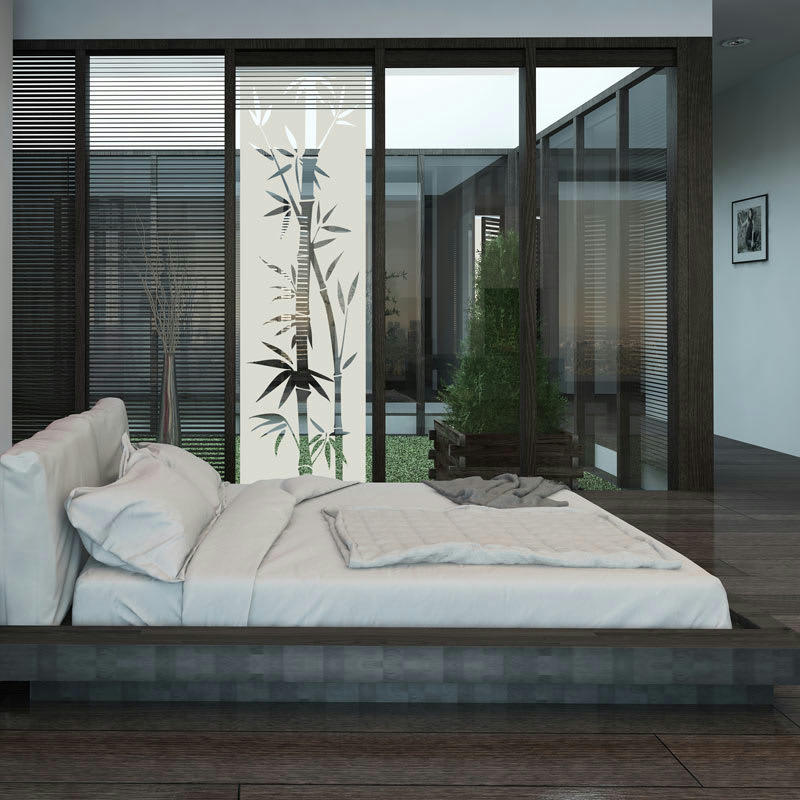 - Film Occultant bambou exotique pour Vitre/Douche 160X45cm