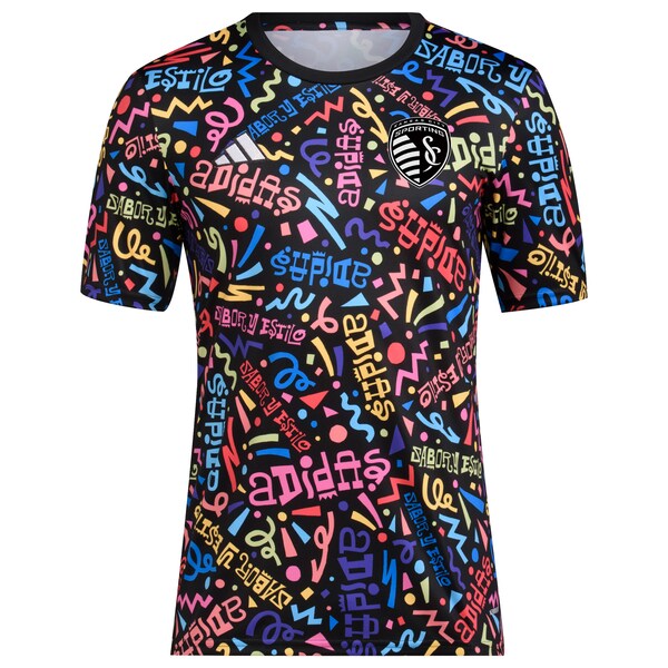 Sporting Kansas City adidas 2024 Hispanic Heritage Pre-Match Top - Black