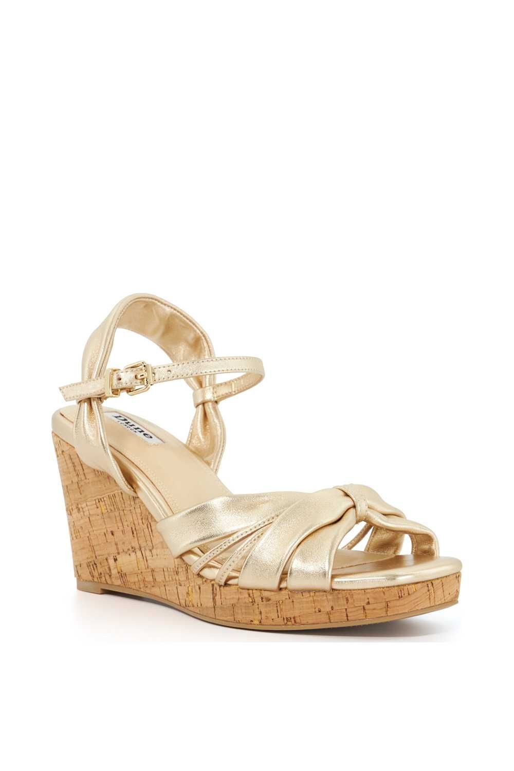 Dune London Kander' Leather Wedges