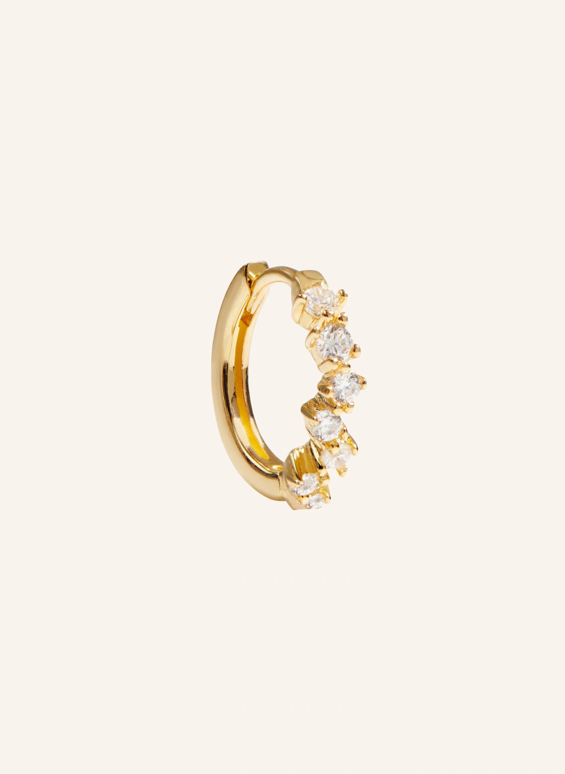 OHH LUILU Single - Ohrring GOLDIE HOOP MEDI by GLAMBOU