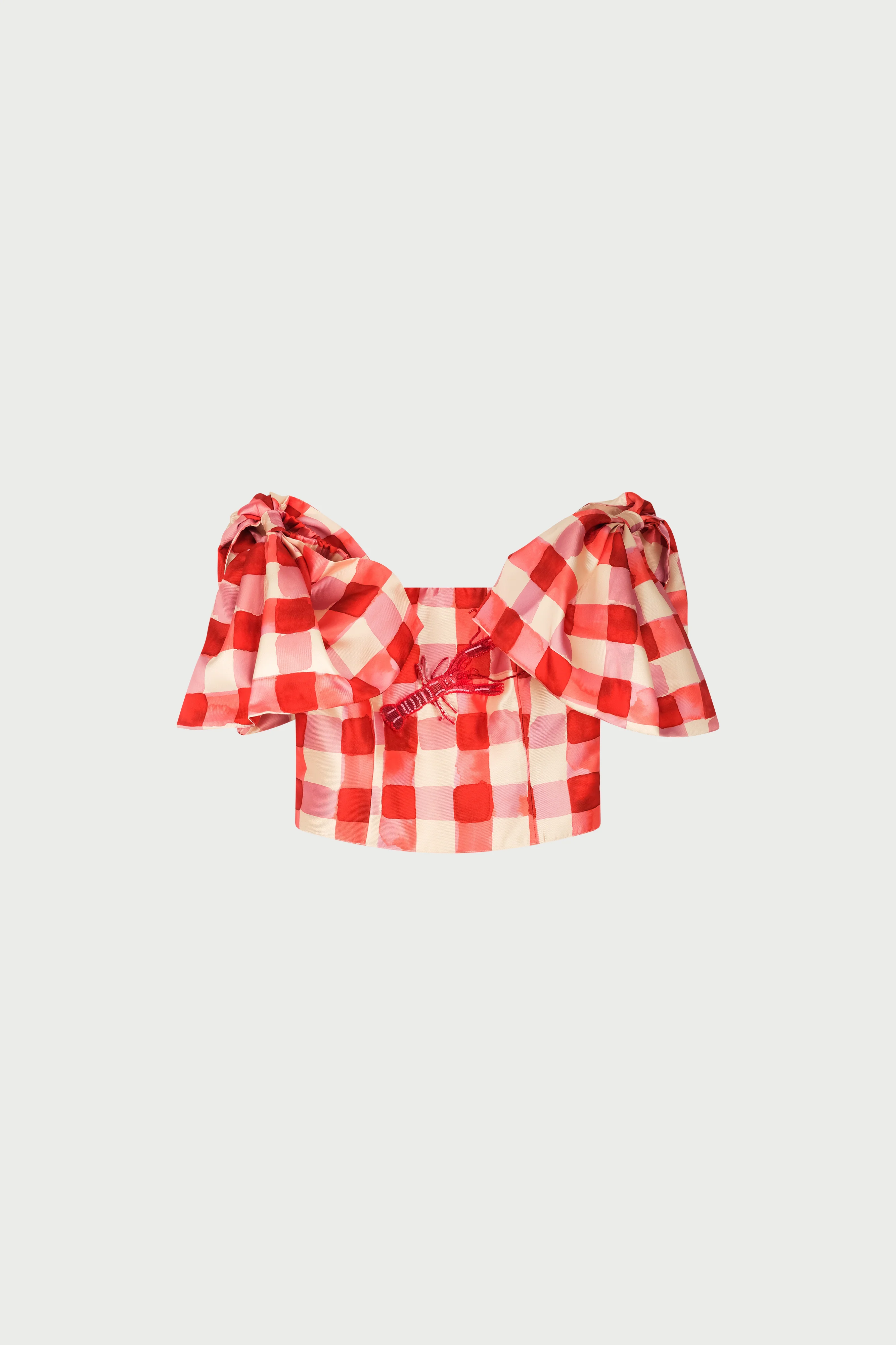 Lana Top | Tangerine Tango/Cosy White