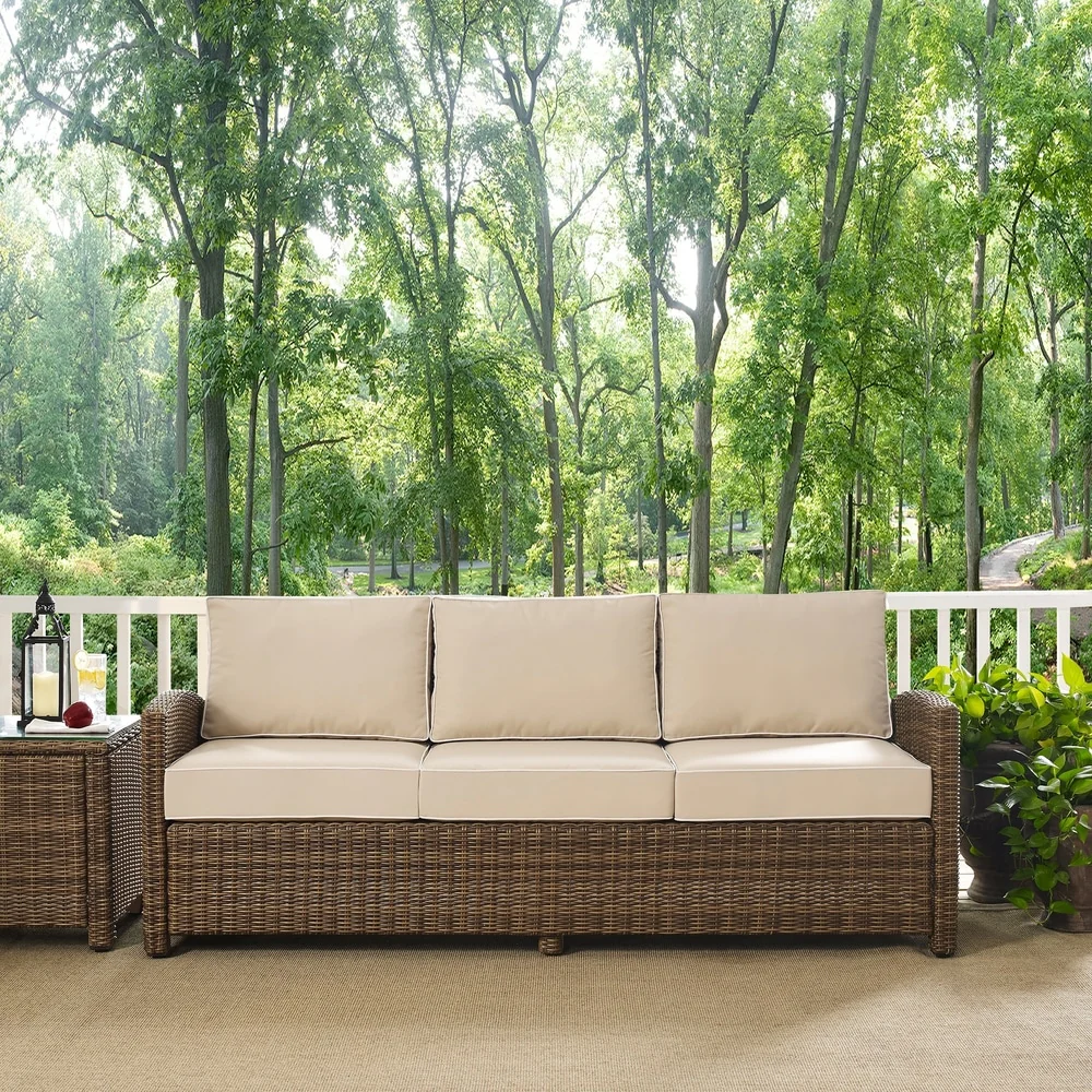 Crosley Bradenton Wicker Outdoor Sofa