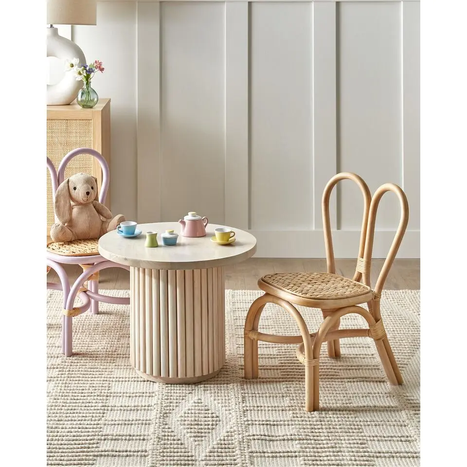 DESIMI - Kinderstoel - Natuurlijk - Rotan