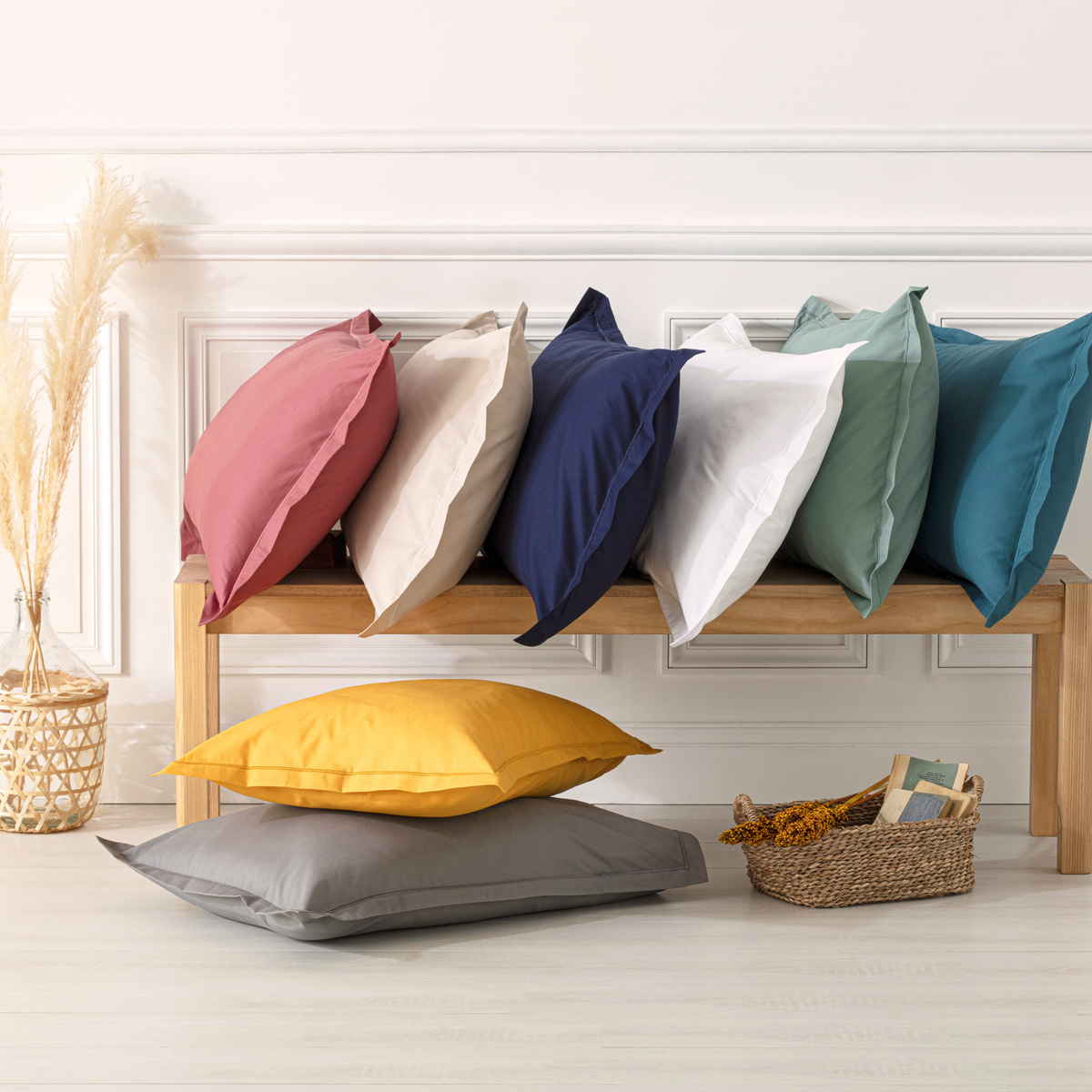 Pillowcase, cotton Blush pink, 50x70 cm