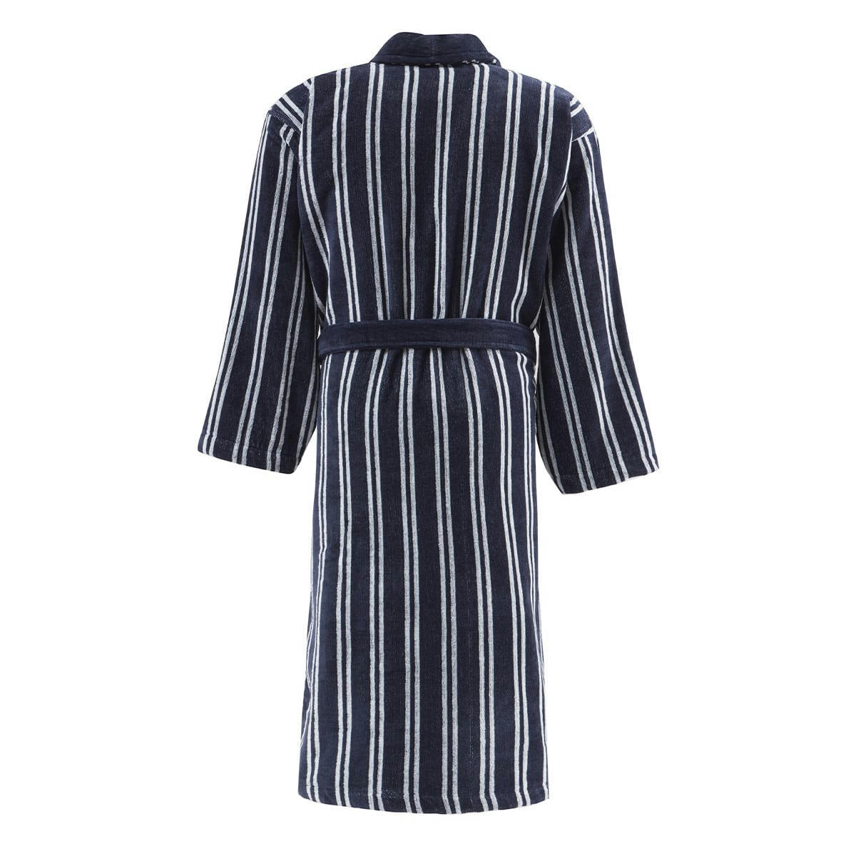 LINQUIST - Peignoir col châle velours  indigo XL