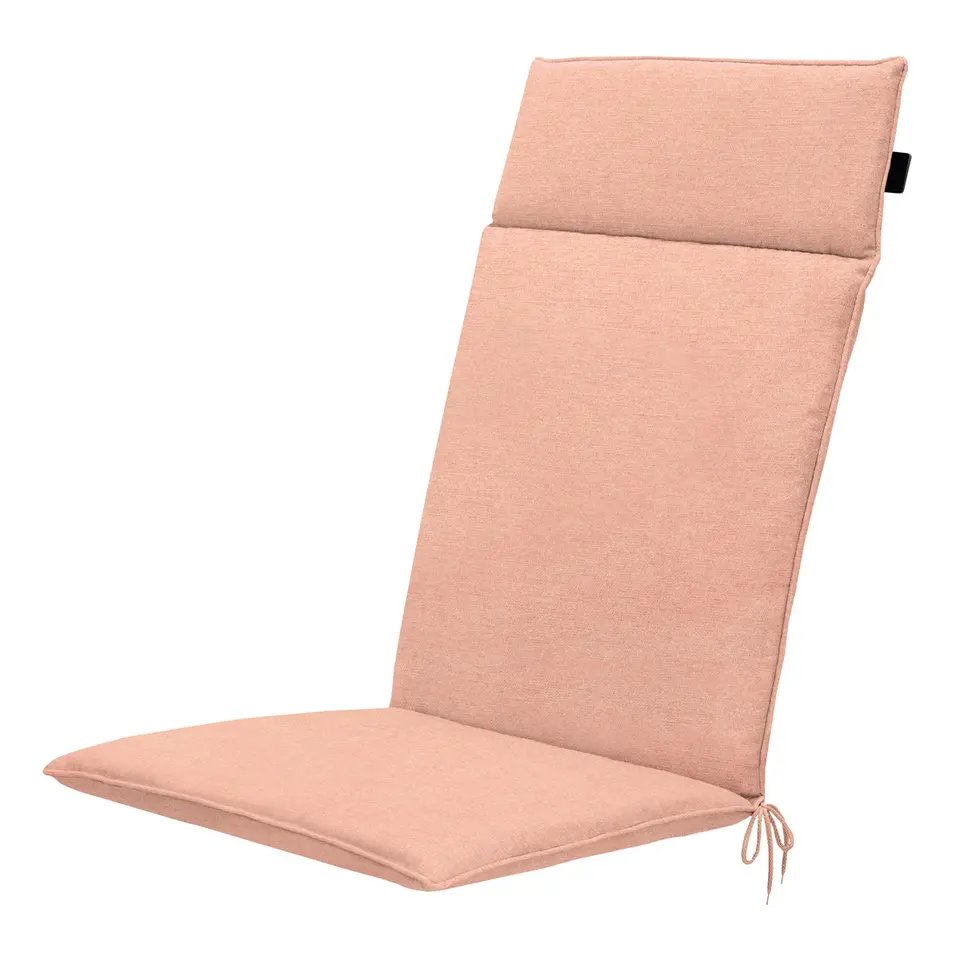 Madison - Tuinstoelkussen Hoge Rug Napels salmone - Ca. 120x50 cm - Set van 4