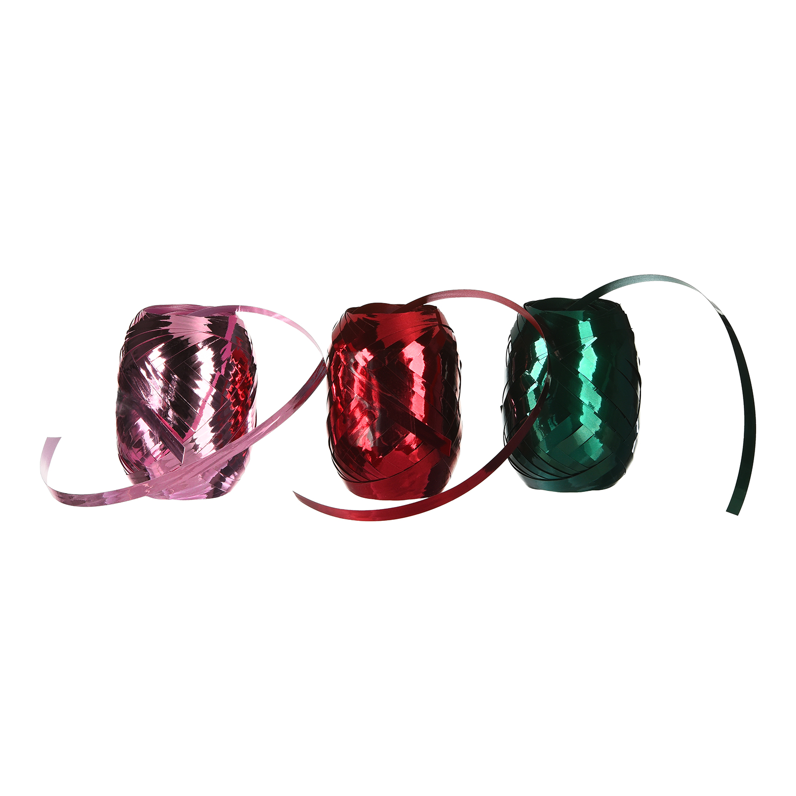 Geschenkbänder-Set Glanz Rot,L 10.000 x B 10 mm, 3 -tlg., 10 m