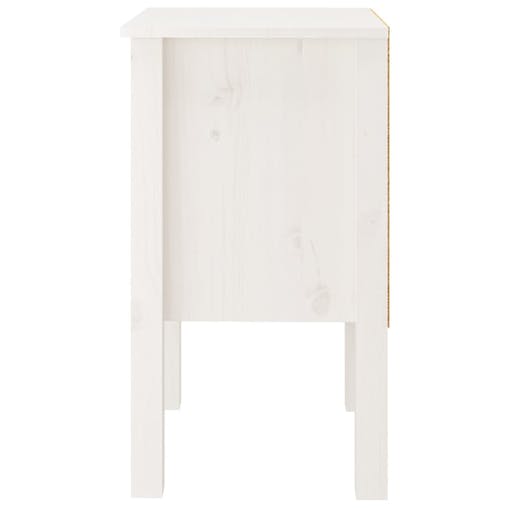 NNEVL Bedside Cabinets 2 pcs White 40x35x61.5 cm Solid Wood Pine