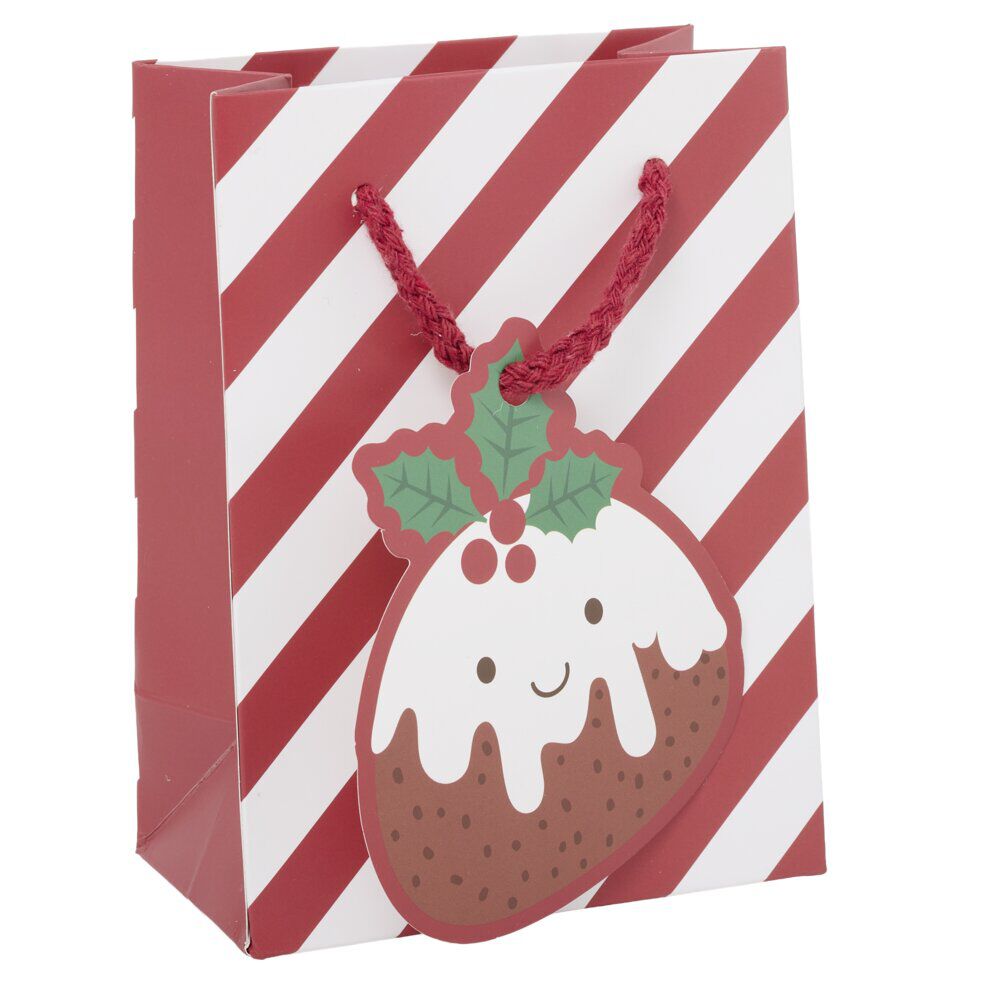Sac cadeau de No&euml;l Candy petit modèle H14,5cm (2 modèles)