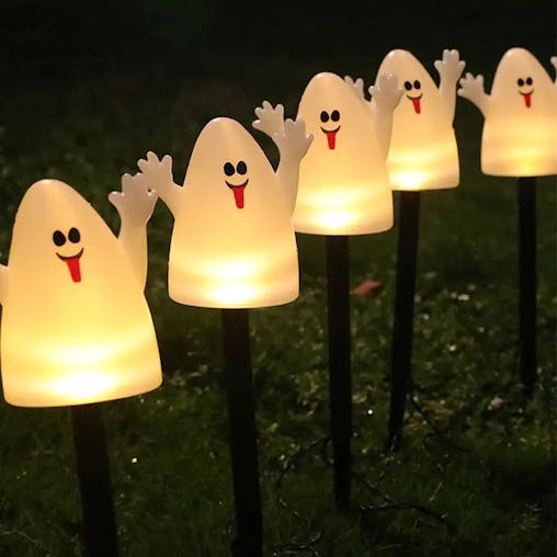 NNETM 5 In 1 Ghostly Glow Solar Ground Light